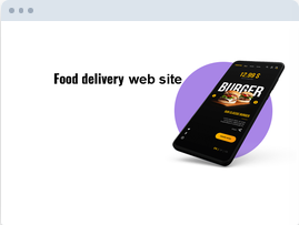 Food delivery website project preview